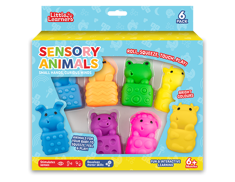 Little Learners Animal Sensory Buddies 6pk